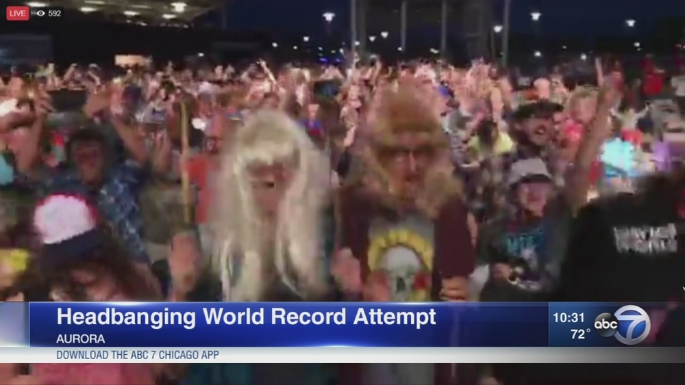 Aurora rocks to headbanging world record