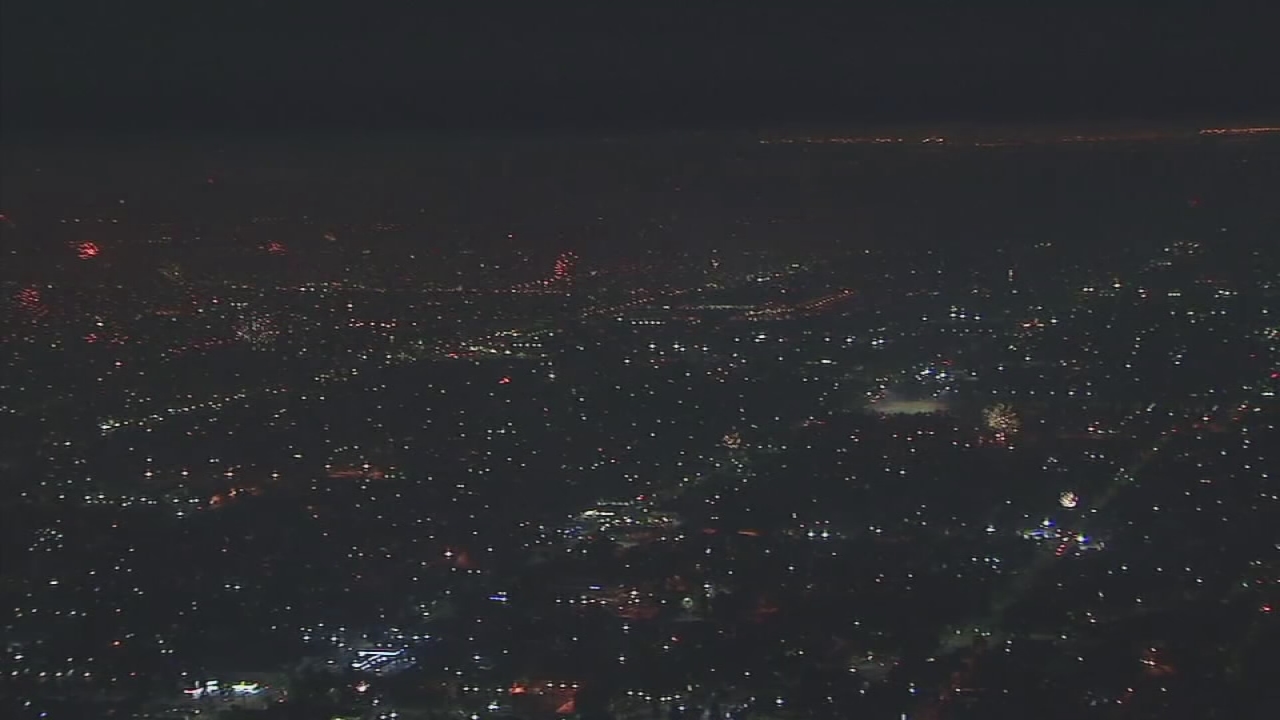Thousands of fireworks go off all over Los Angeles
