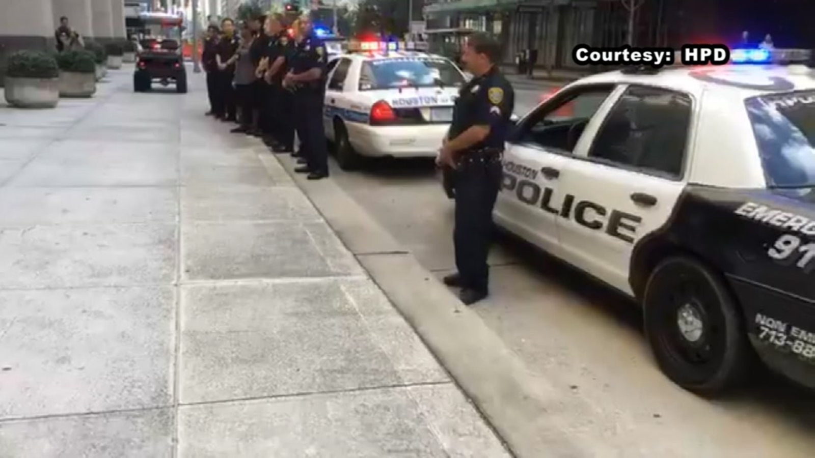 One year later HPD honors fallen officers in Dallas shooting ABC13