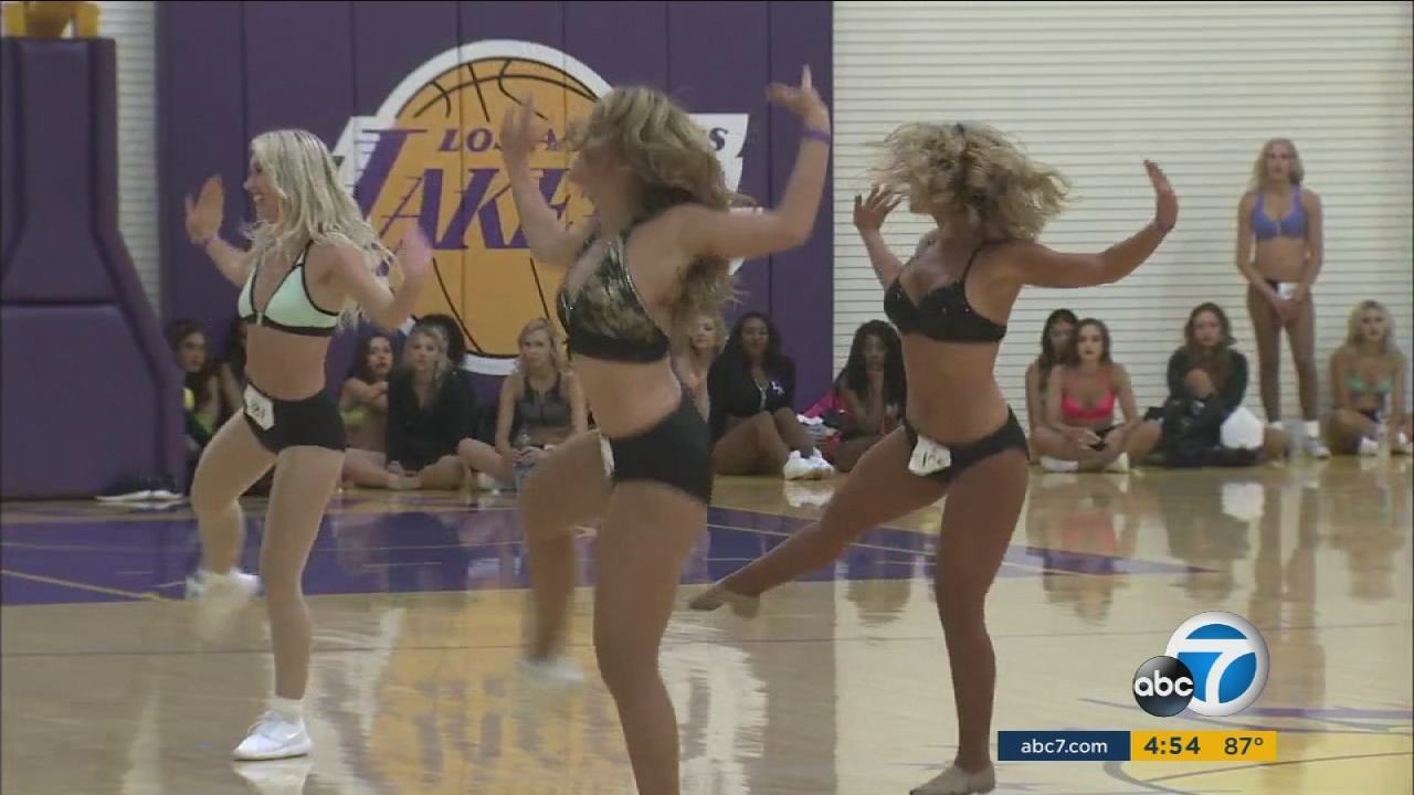 Hundreds hit the stage at 2017 Laker Girls audition