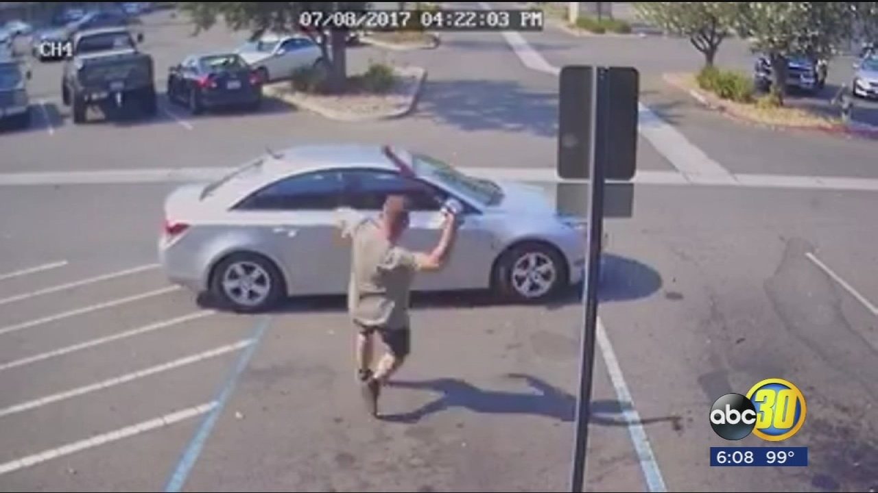 Clovis store owner smashes getaway car after theft