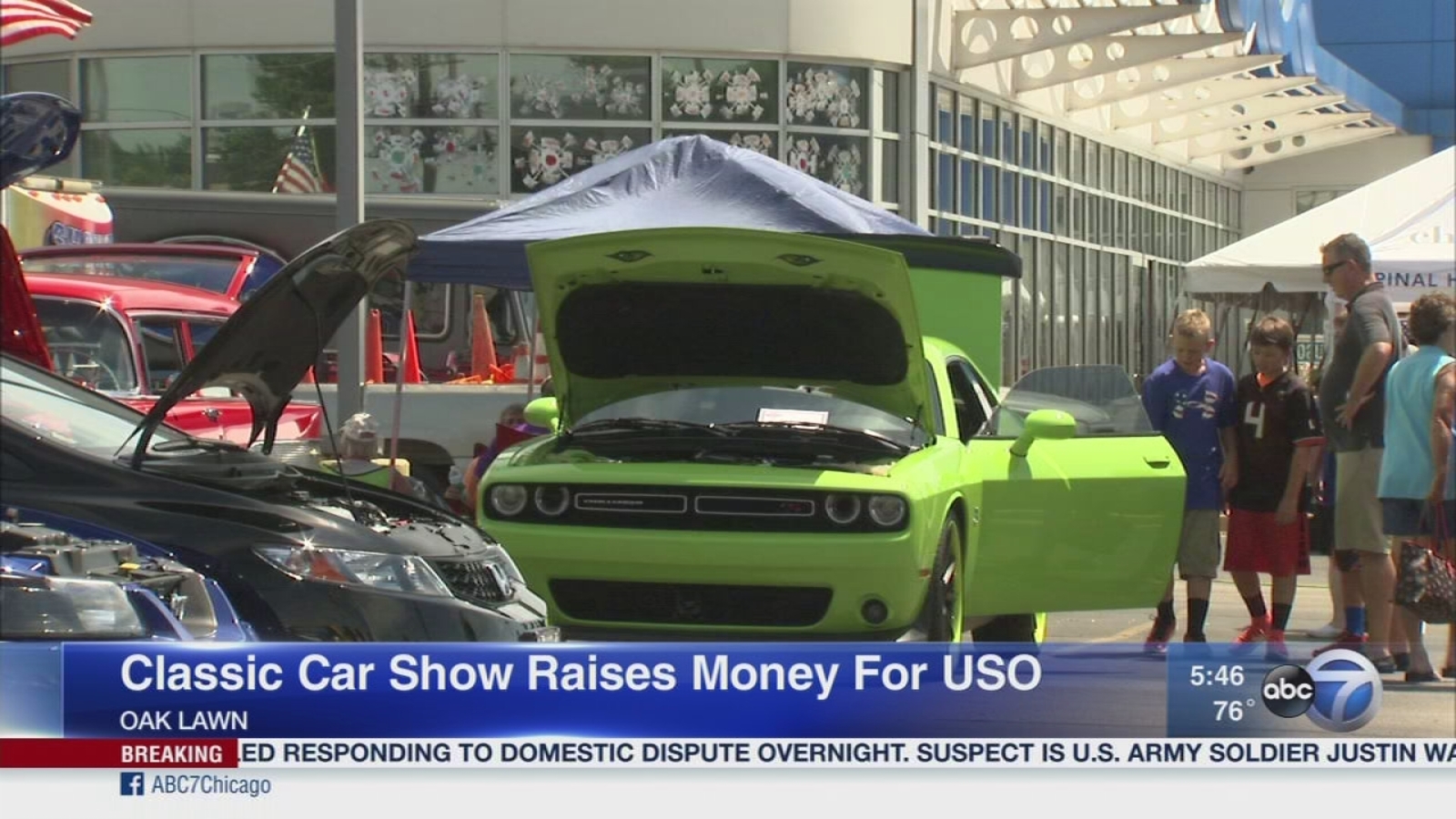Classic car show at Oak Lawn dealership raises money for USO ABC7 Chicago