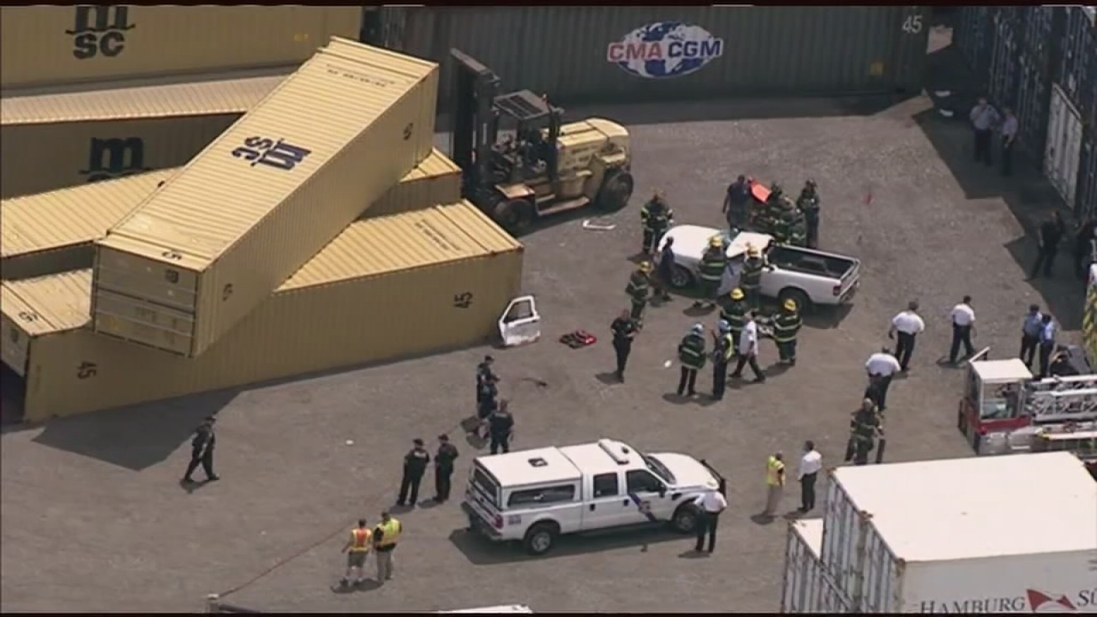 Falling cargo container kills man at Packer Marine Terminal in South ...