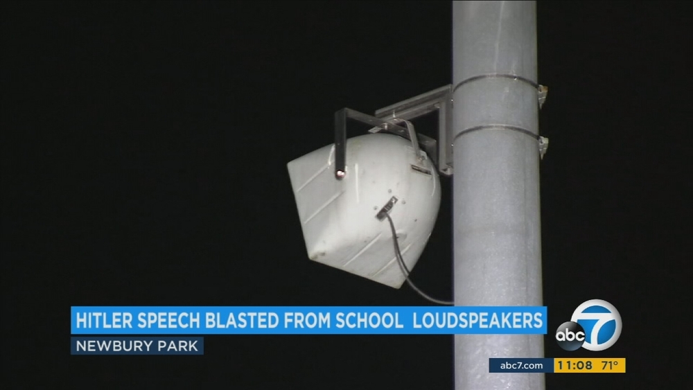 Hitler speech blasted over Newbury Park school's loudspeakers