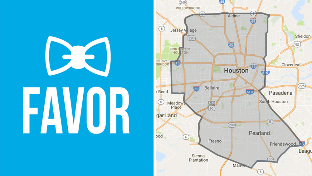 Favor app expands delivery area dramatically across Houston and its suburbs 