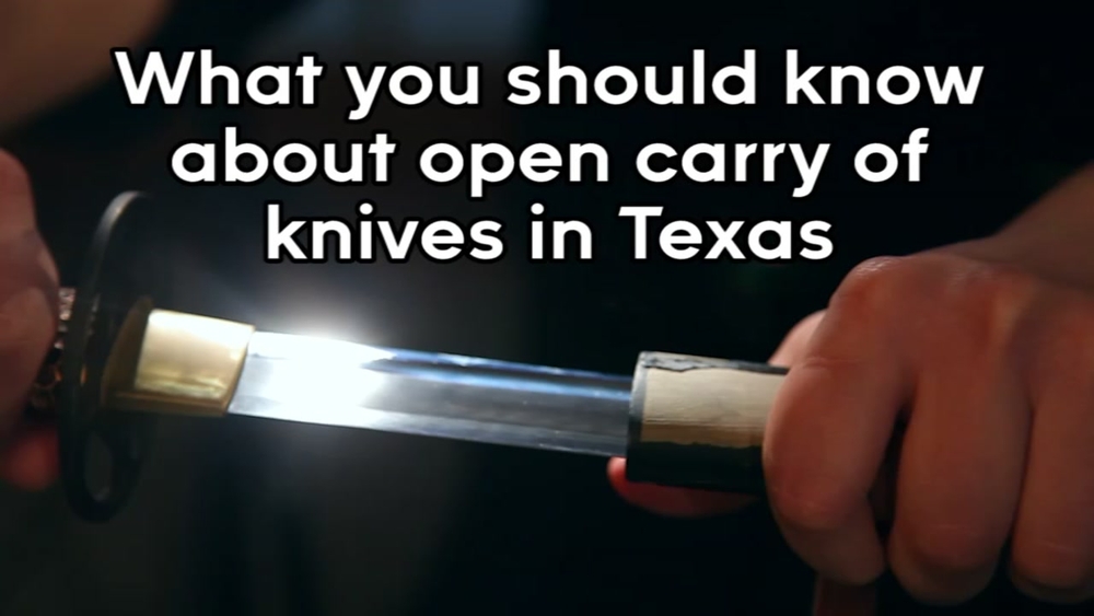 What you should know about open carry knives in Texas
