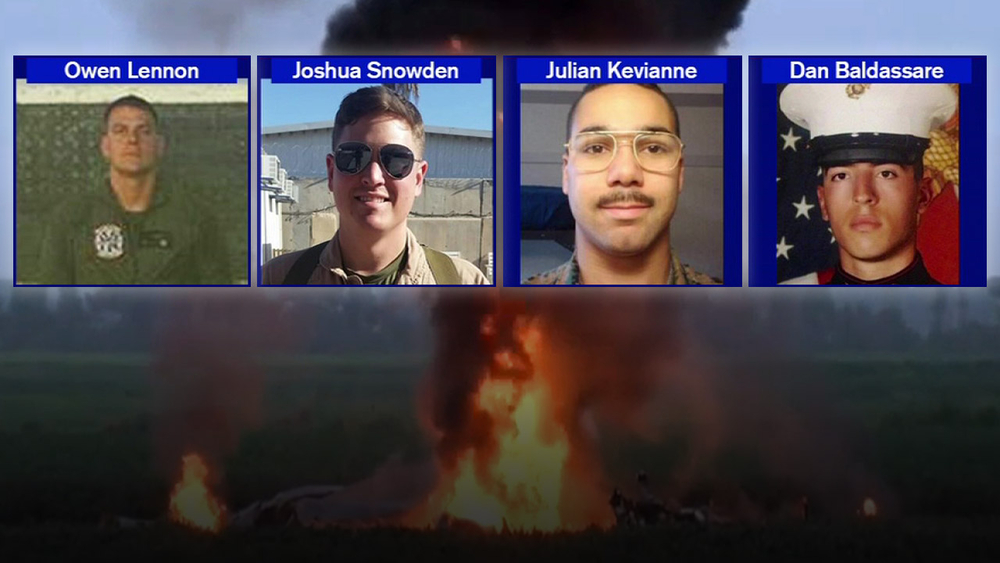 Marine plane crash victims, some based in New York, could be ID'd soon