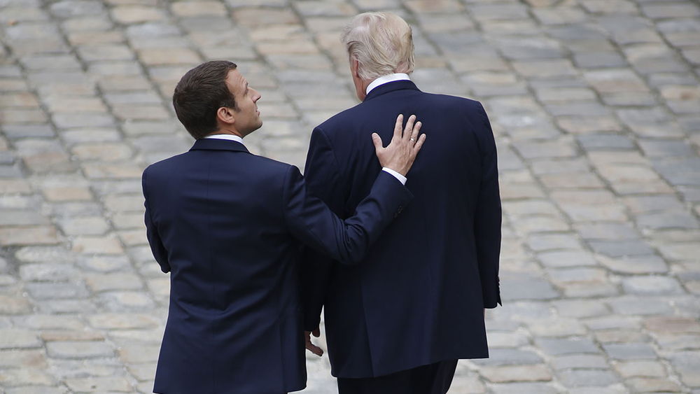 Trump arrives in Paris, meets with French president