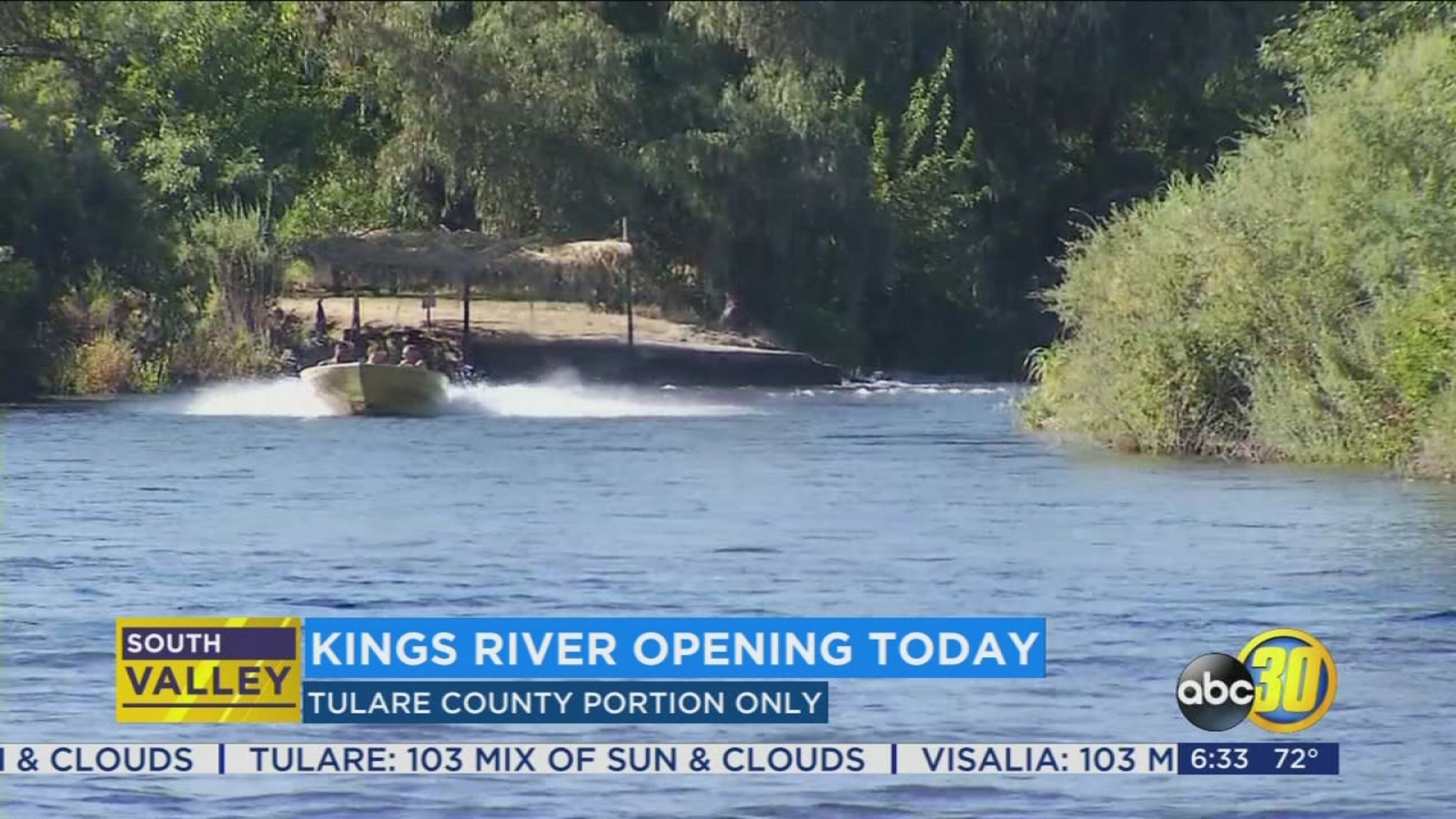 Kings River opens for recreation in Tulare County ABC30 Fresno
