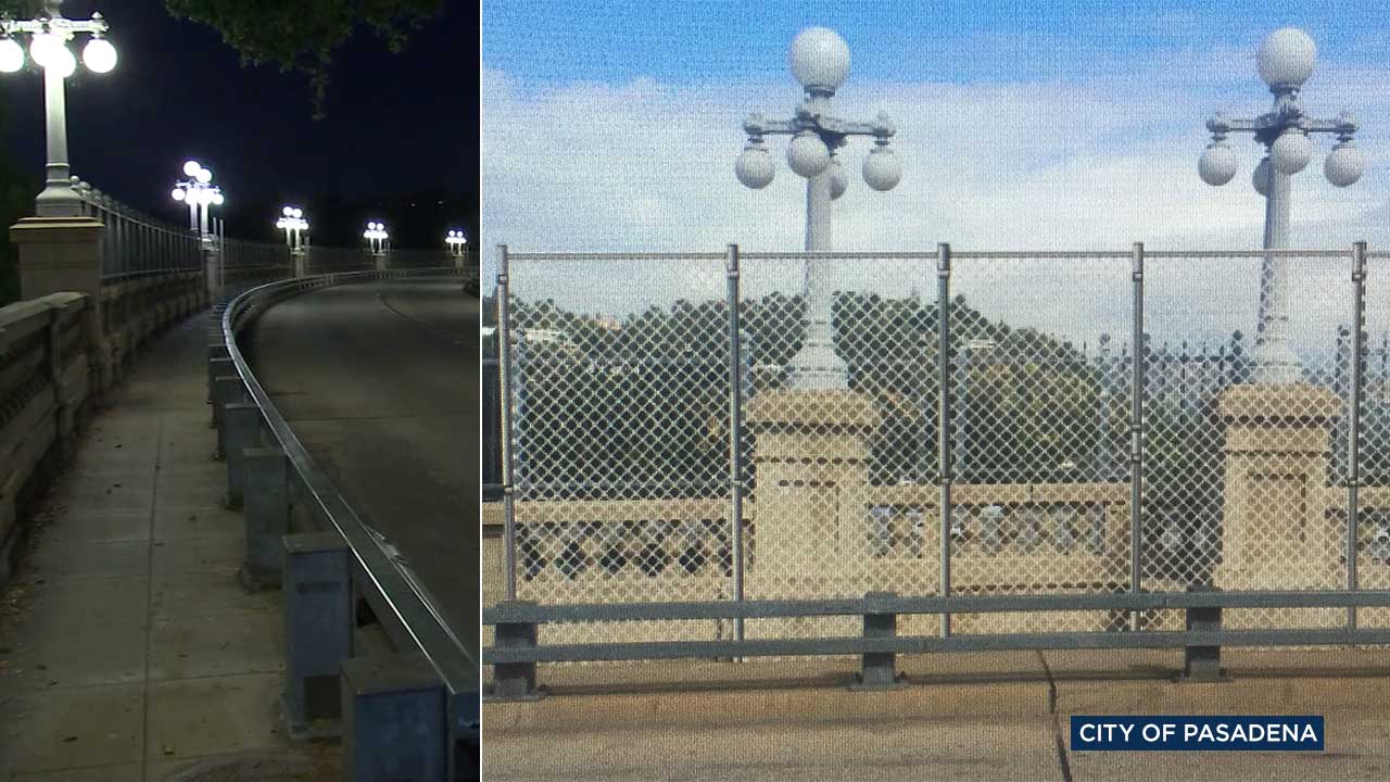 Pasadena bridge to be fitted with fencing to deter suicides