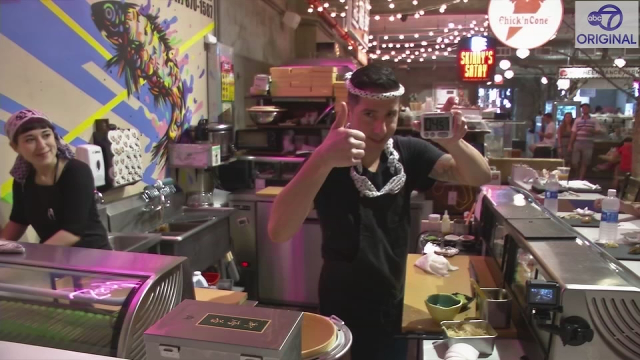 Chef sets timer on customers