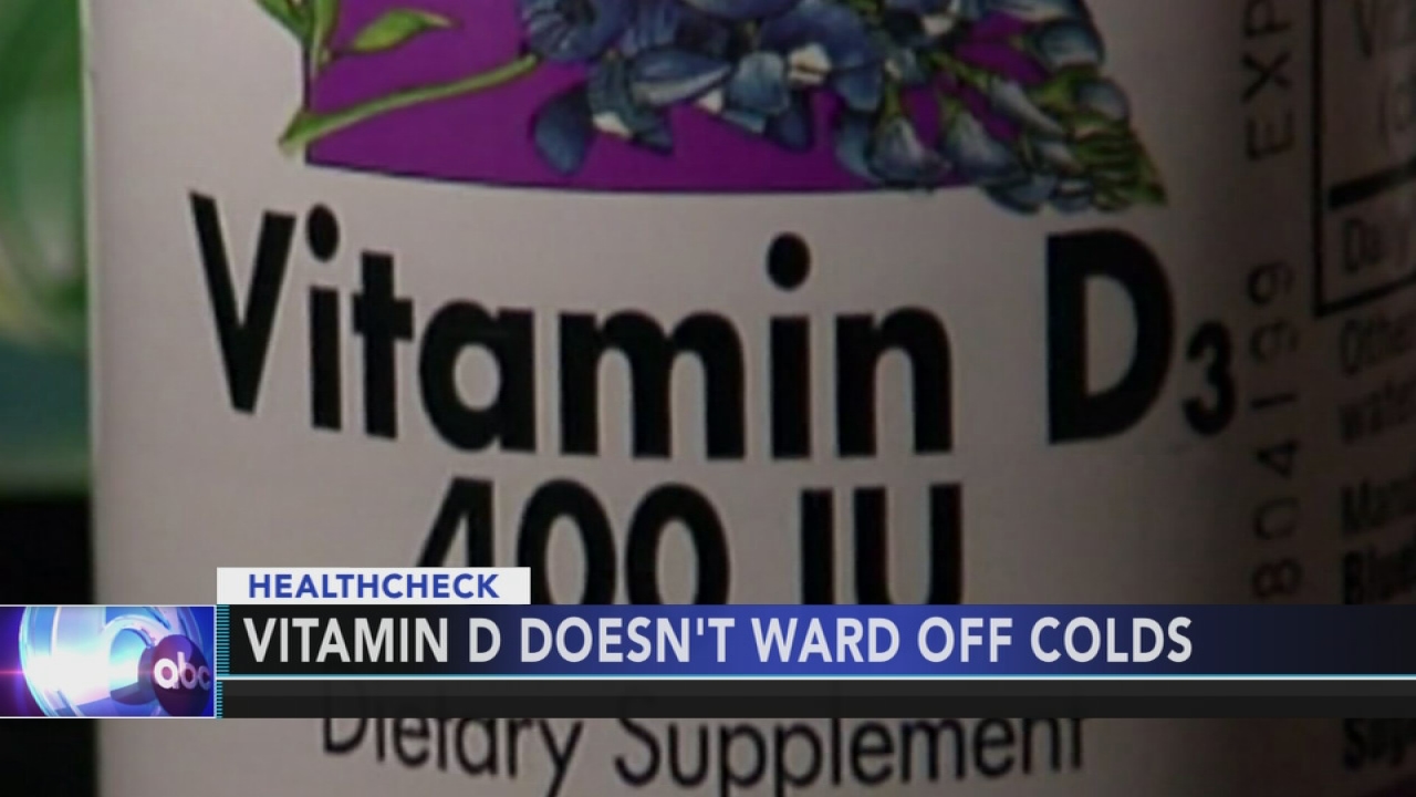 Study: Vitamin D doesn't help kids and colds