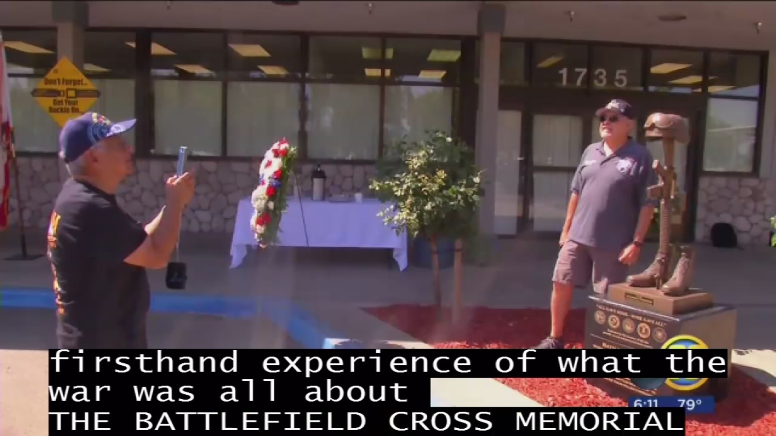 Battlefield Cross Memorial unveiled at La Sierra Military Academy