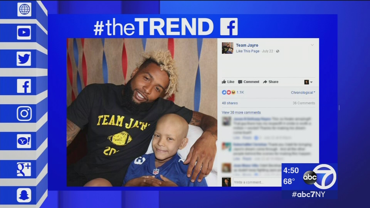 The Trend: Odell Beckham Jr. visits young fan battling rare form of cancer