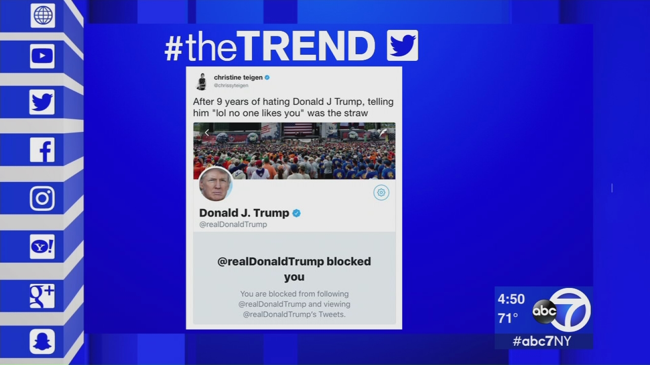 The Trend: President Trump blocks Chrissy Teigan on Twitter