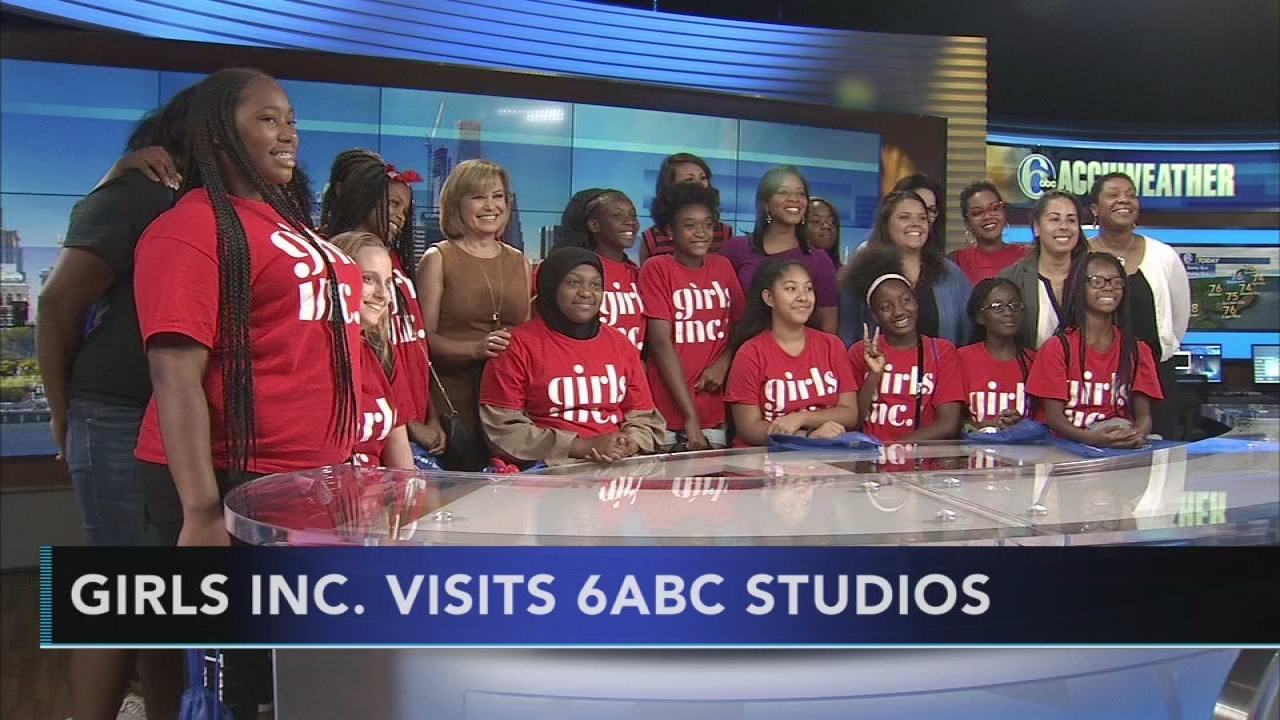 Girls Inc. visits 6abc studios