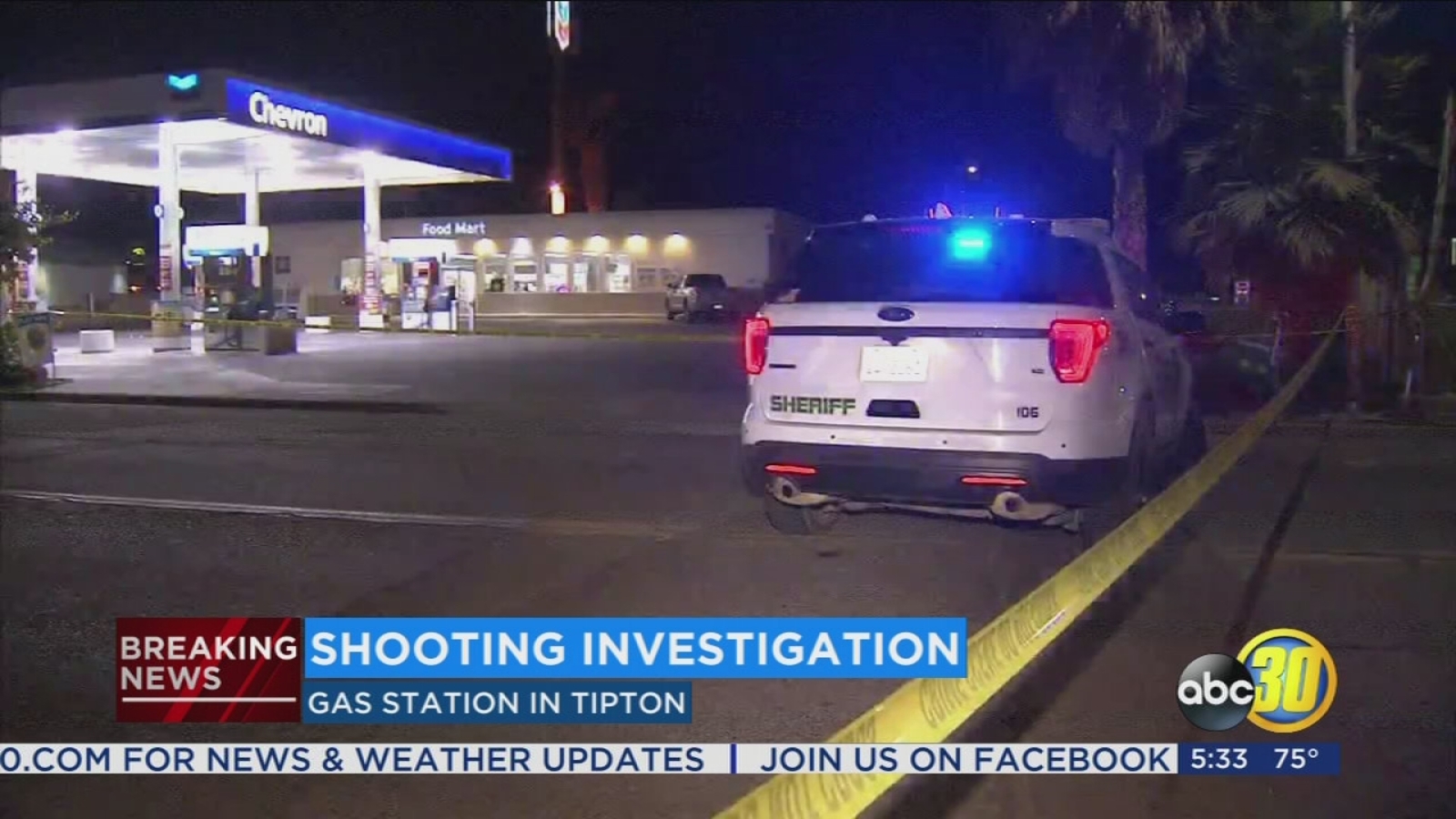 Woman hit by gunfire at Tipton gas station ABC30 Fresno