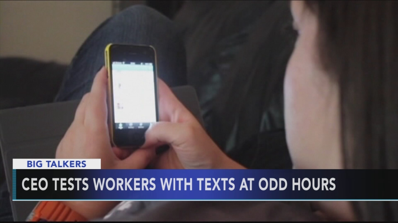 CEO tests job applicants with texts at odd hours: Alicia Vitarelli reports during Action News at 4:30 p.m. on July 27, 2017.