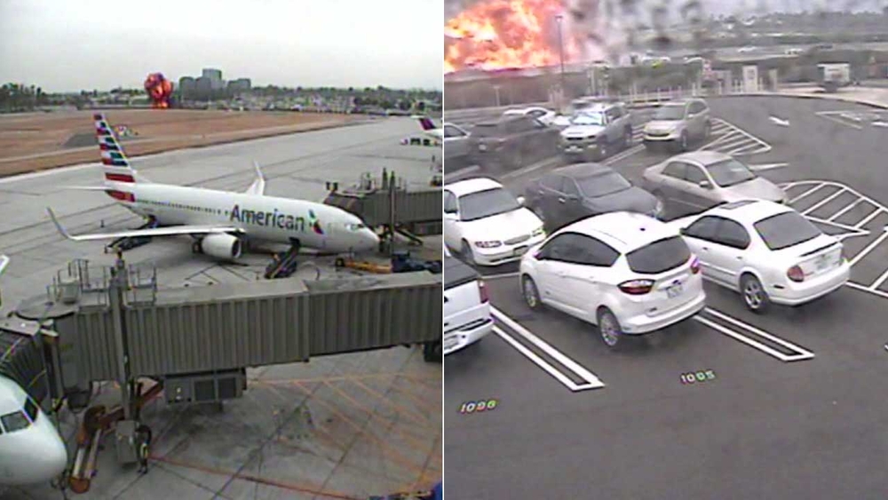 New videos show fiery plane crash on 405 Freeway