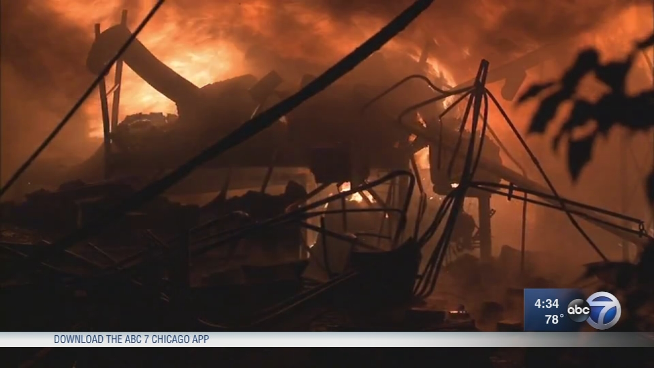 Fire destroys Old Irving Park metal plating business near Kennedy