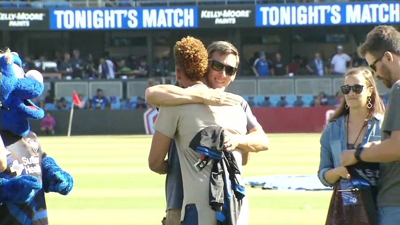 San Jose Earthquakes honor men who saved player from drowning in Lake Tahoe