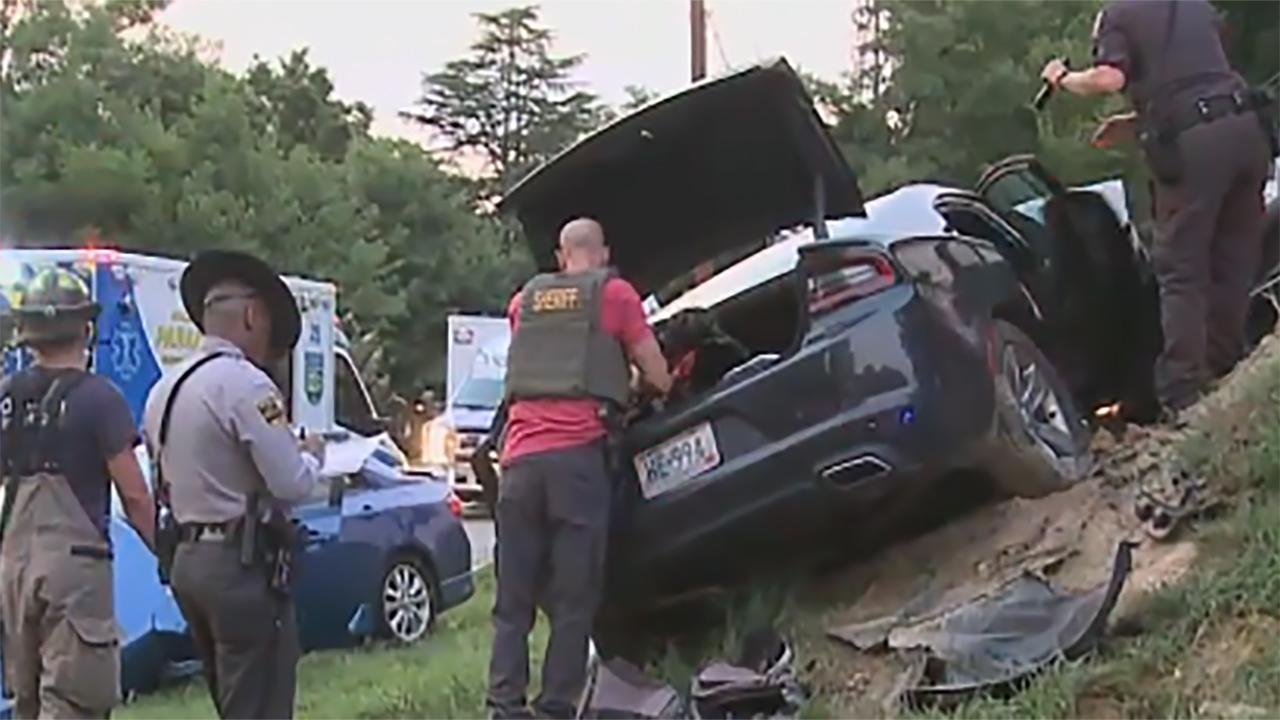 Pregnant passenger escapes serious injury in a wild chase, crash.