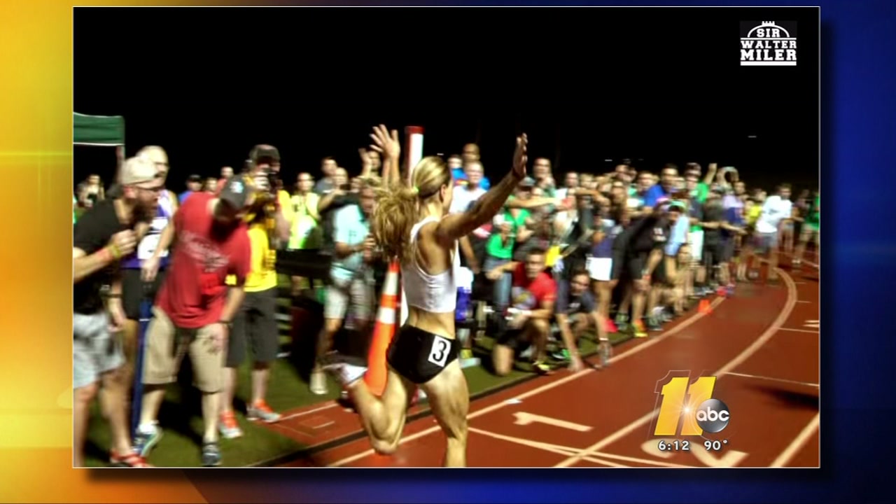 Raleigh's running for a sub-4-minute mile