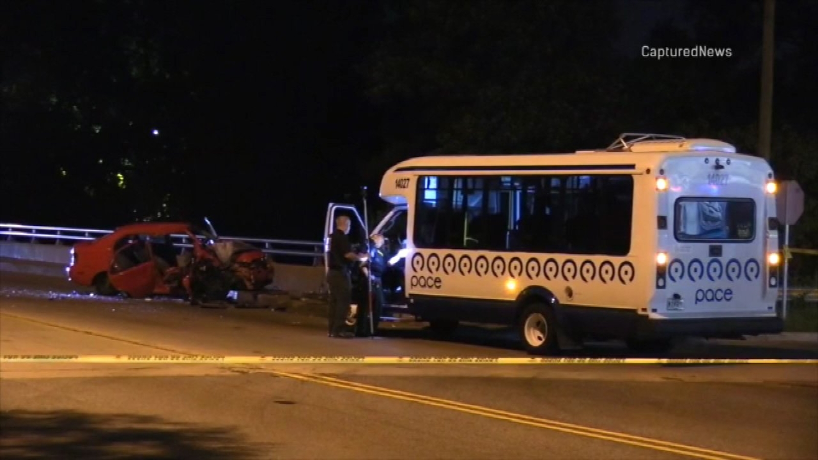 Police: Teen killed, 4 injured after stolen car crashes into Pace bus ...
