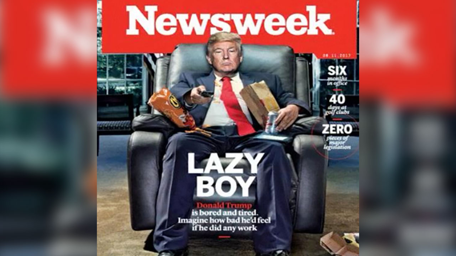 Newsweek blasts President Trump as "lazy boy" in latest cover ABC7 New York