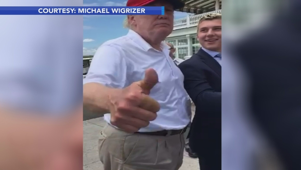 VIDEO: Trump greets wedding guests in Bedminster