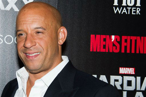 Vin Diesel attends a screening of "Guardians of the Galaxy" in New York