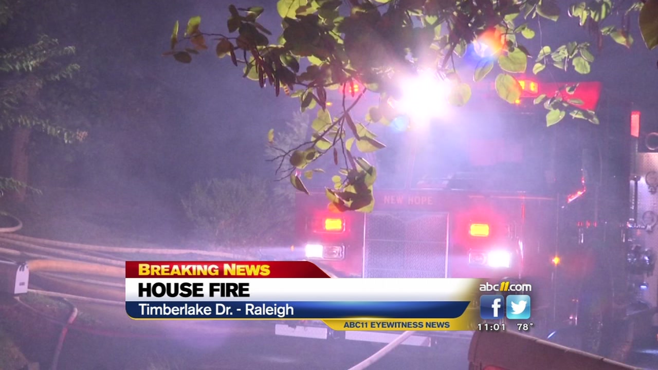 House fire on Timberlake Drive
