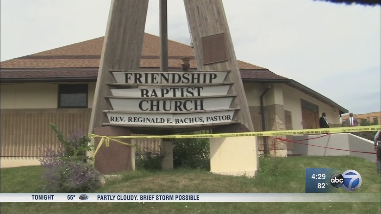 2 shot outside West Side church