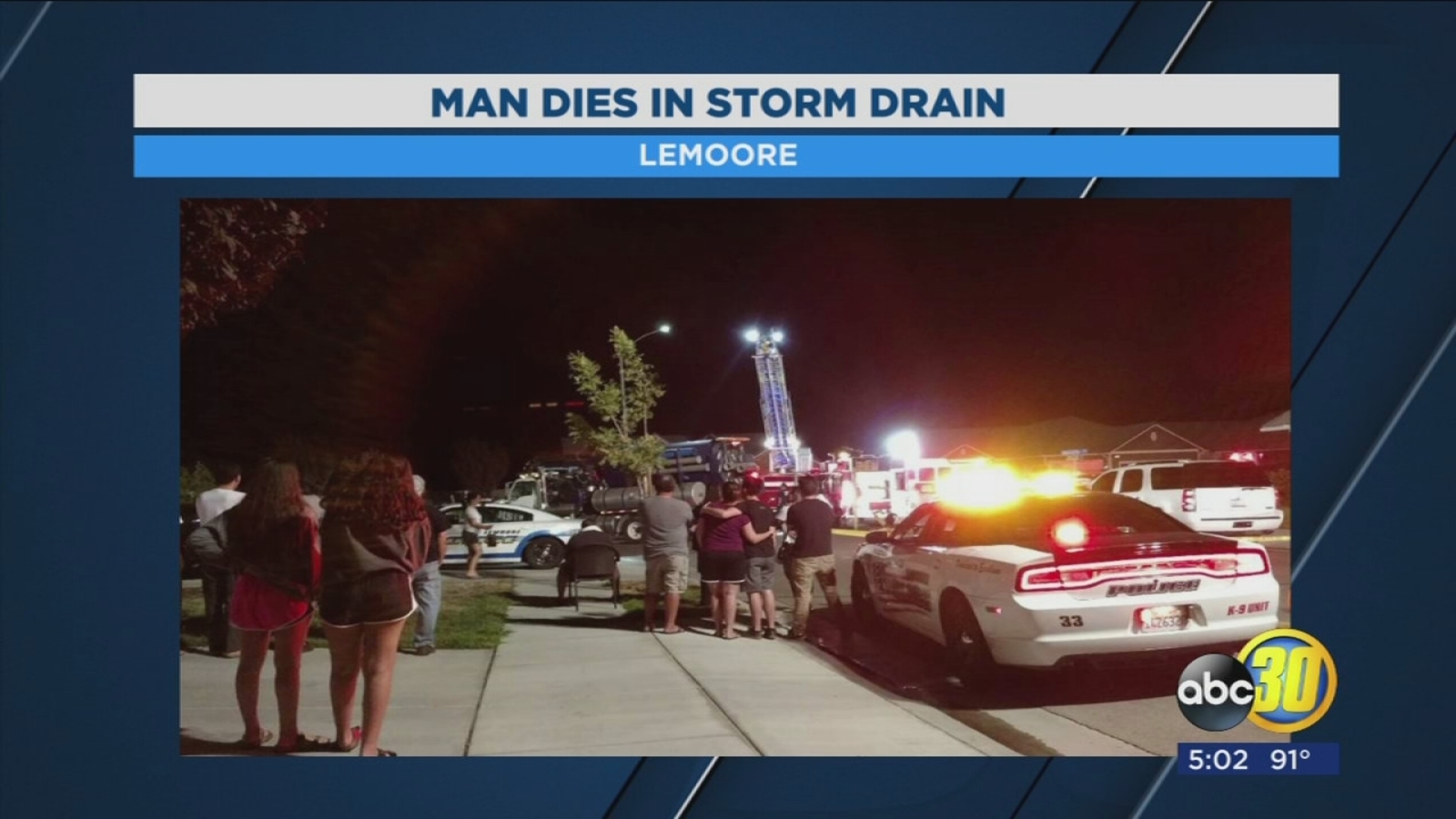 Man dies after attempting to retrieve keys from storm drain in Lemoore