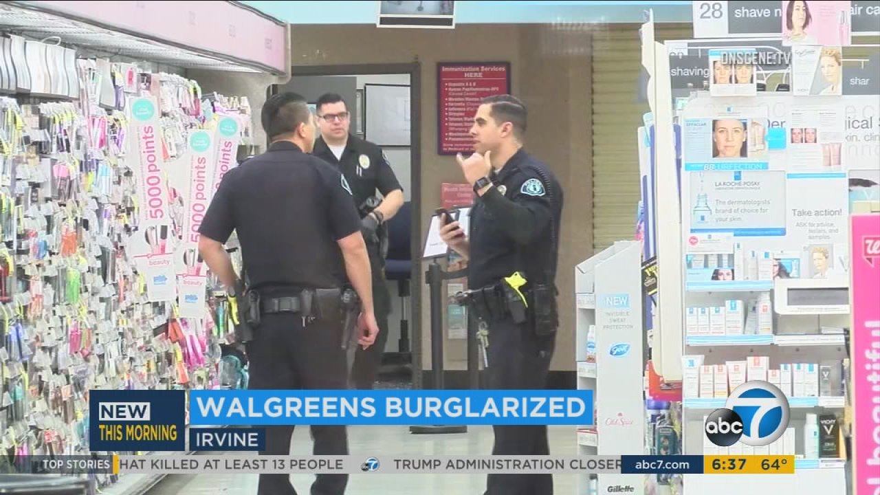 Irvine Walgreens burglarized; police investigating