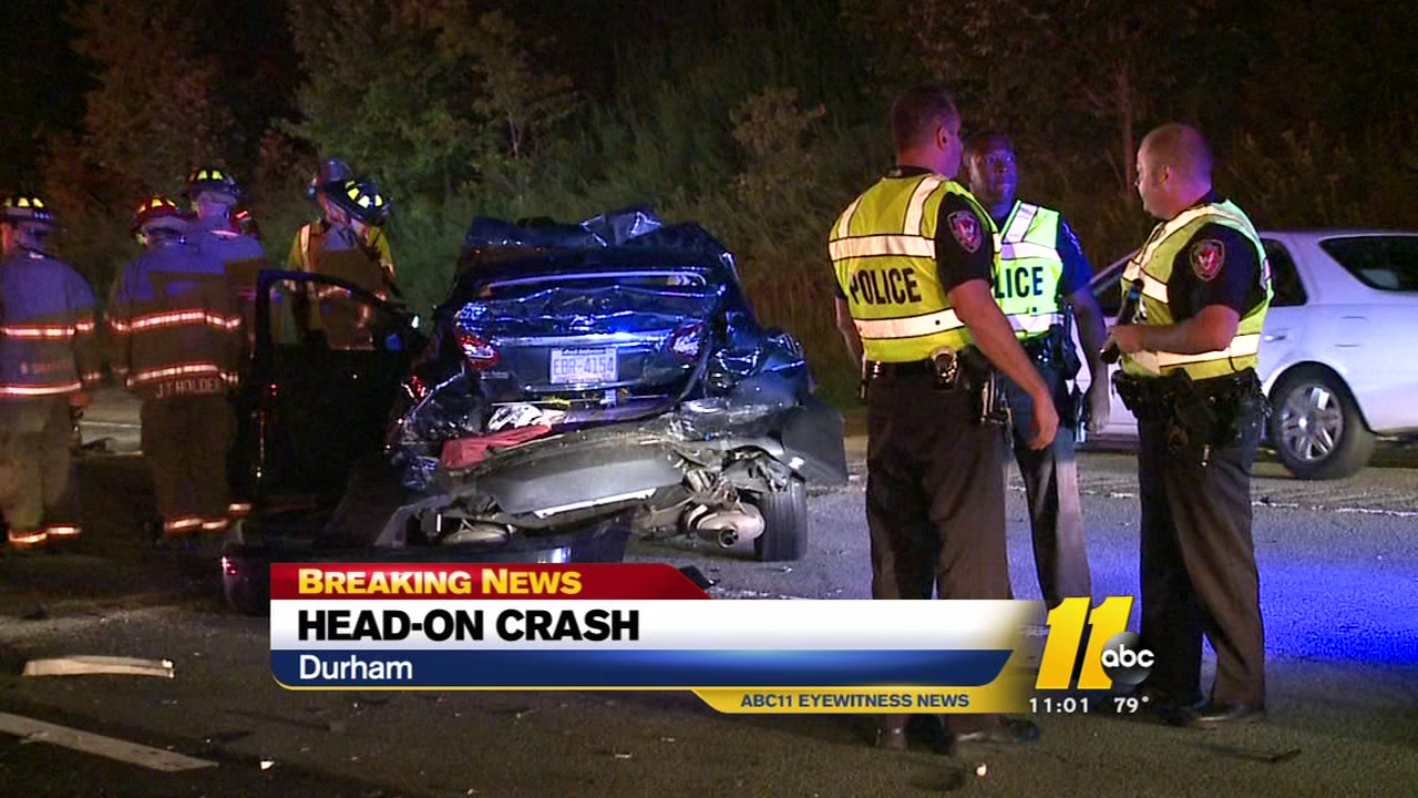 Wrong-way driver causes multi-car crash in Durham during police