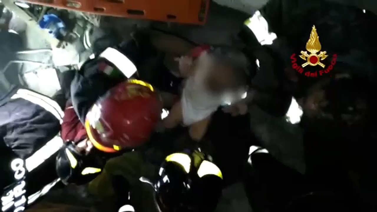 7-month-old baby pulled from rubble after Italy quake