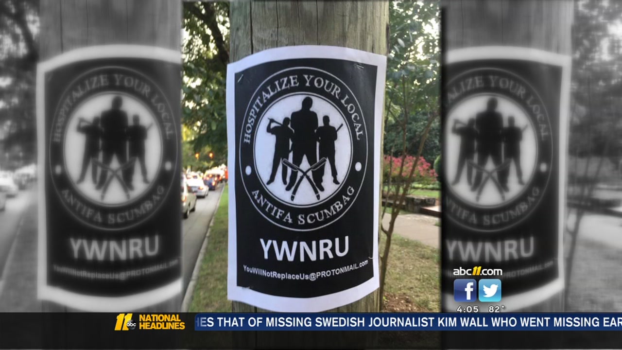 Posters promoting violence pop up in Durham, Chapel Hill