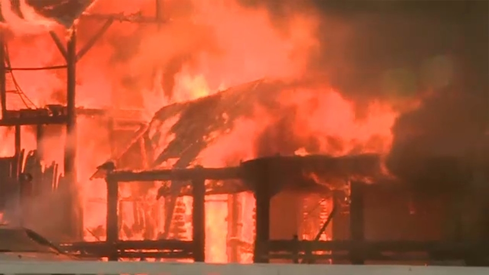Horses rescued as fire destroys stables at Goshen Historic Track