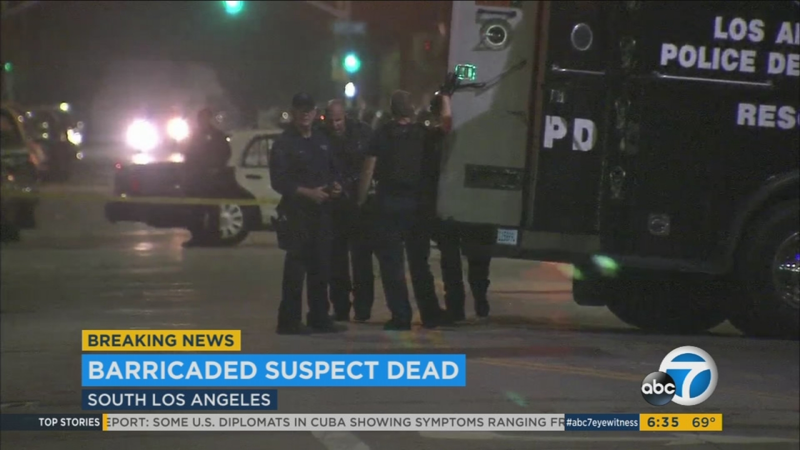 Gunman found dead after standoff with SWAT team in South LA, police say ...