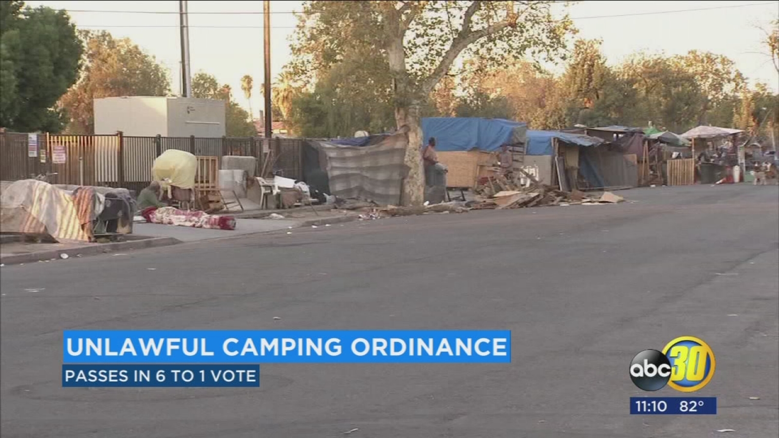 Fresno City Council approves ban on homeless camping - ABC30 Fresno