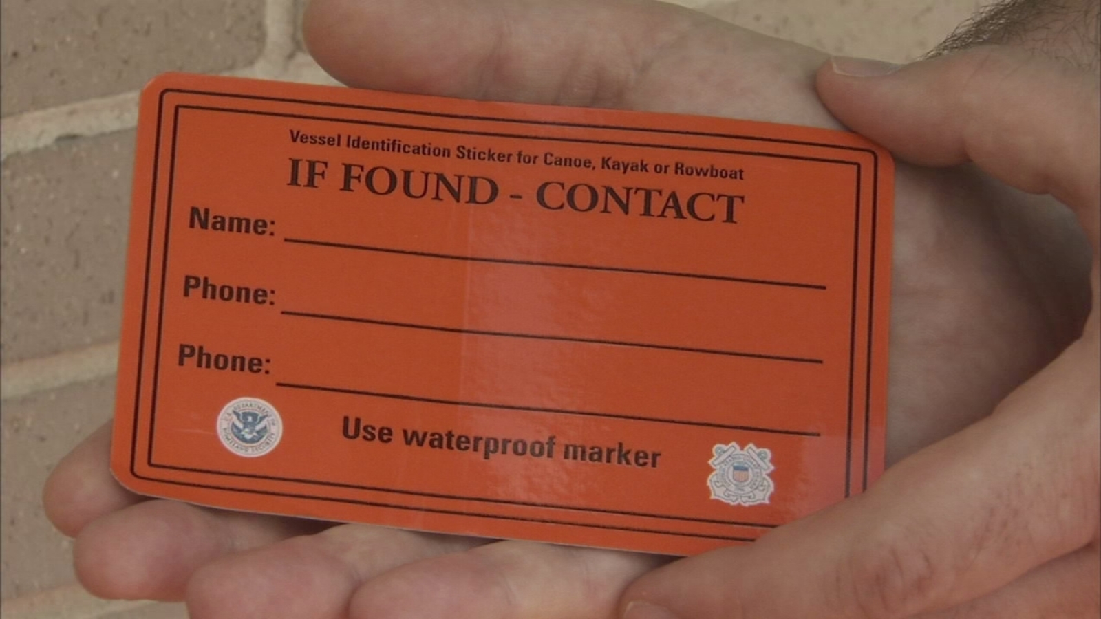 Coast Guard ID your canoe or kayak 6abc Philadelphia