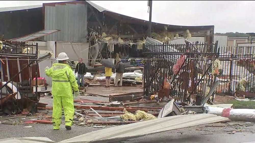 Storage manager says tornado ripped apart Katy business