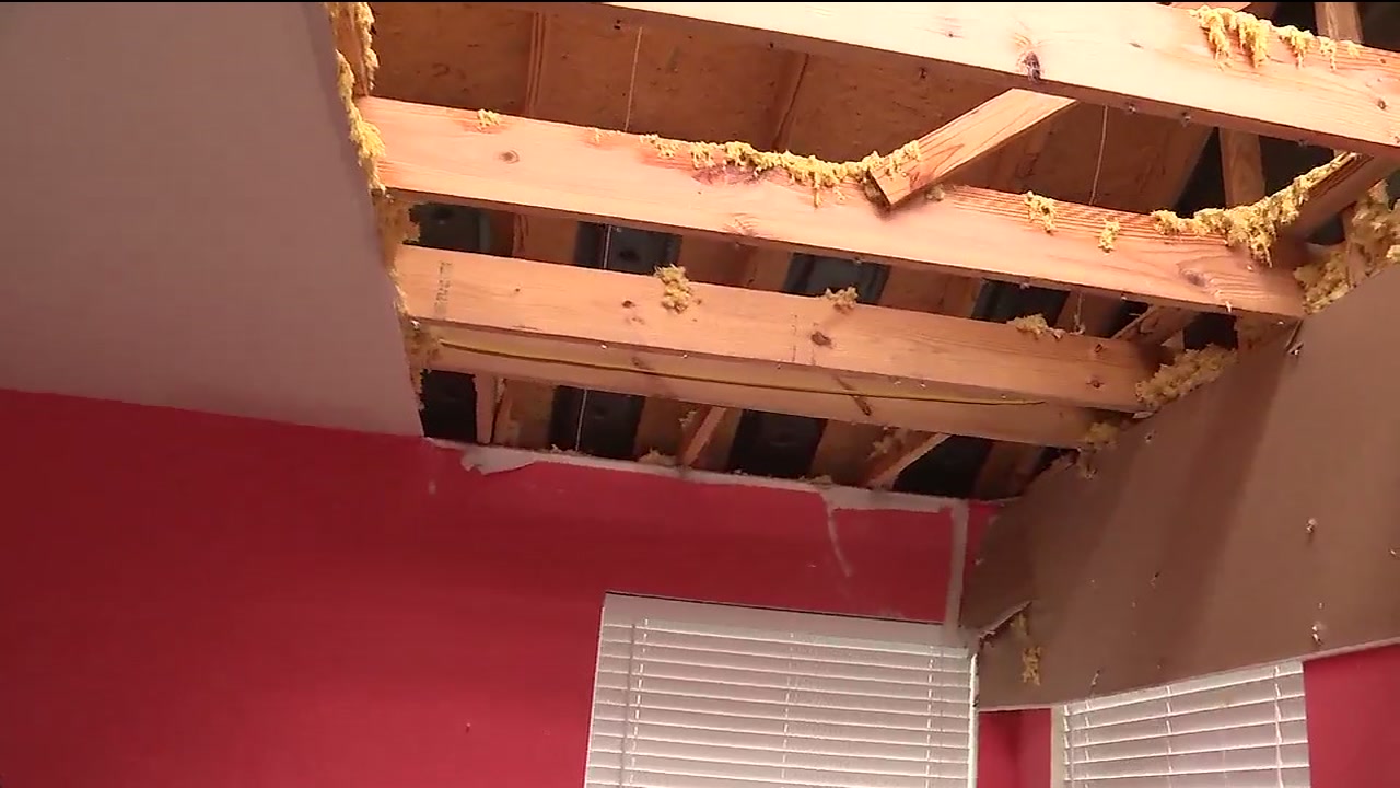 Possible tornado rips roof off home in Richmond