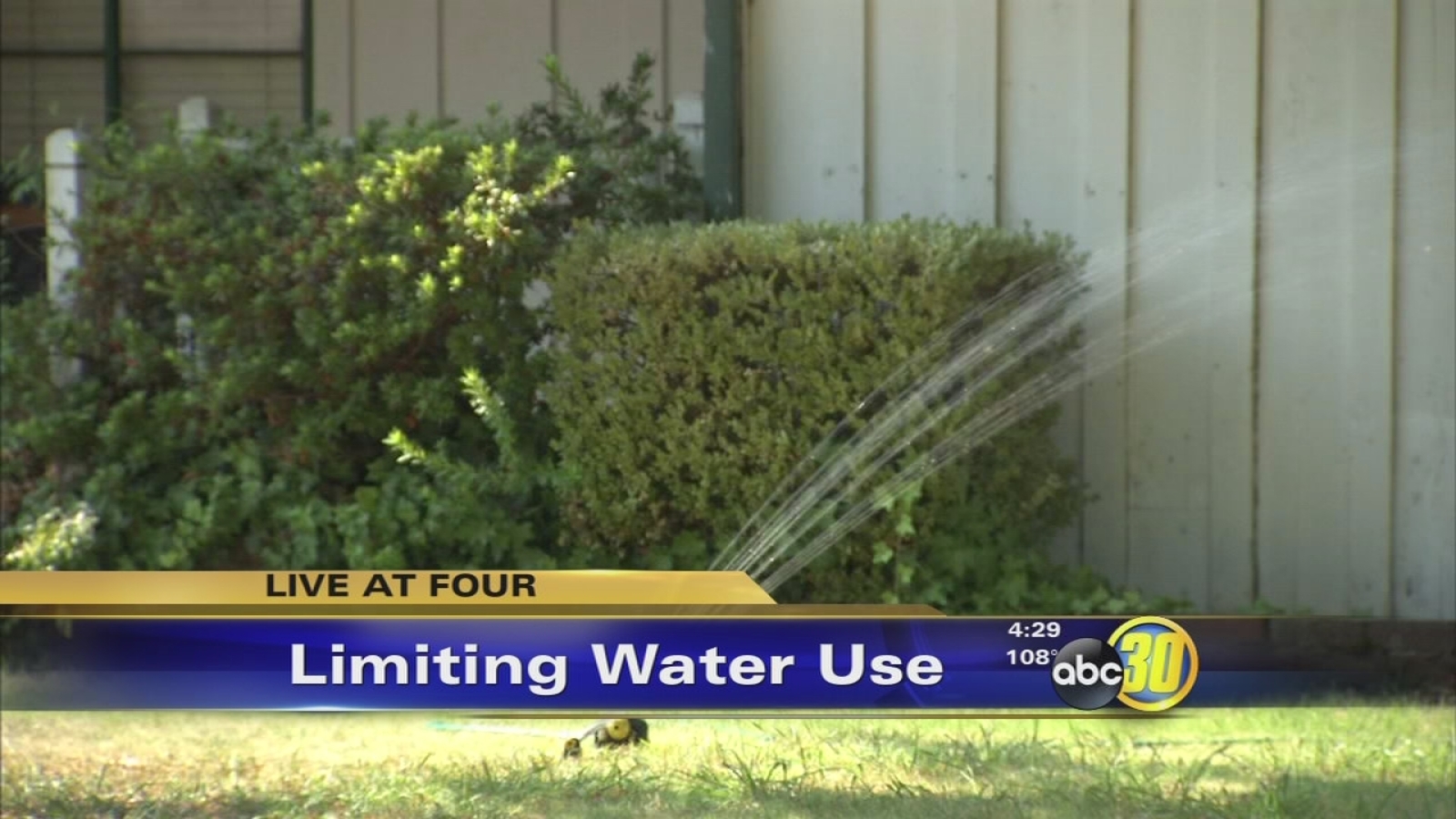First day of strict new water restrictions in the city of Fresno