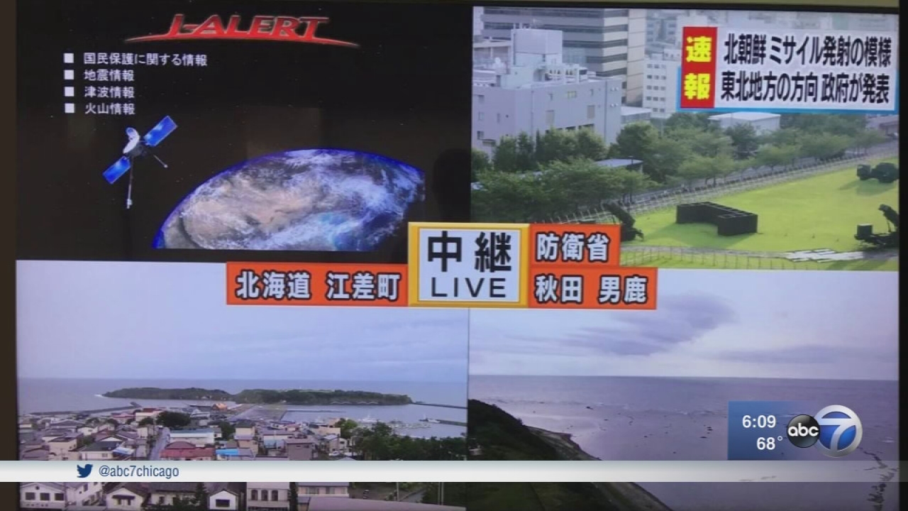 Alarms sound in Japan as North Korean missile flies over - ABC7