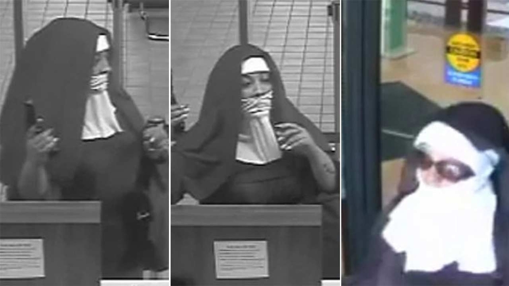 VIDEO: Women dressed as nuns try robbing bank