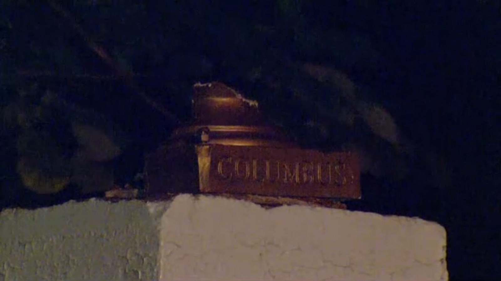 Christopher Columbus statue knocked over, vandalized in Yonkers park