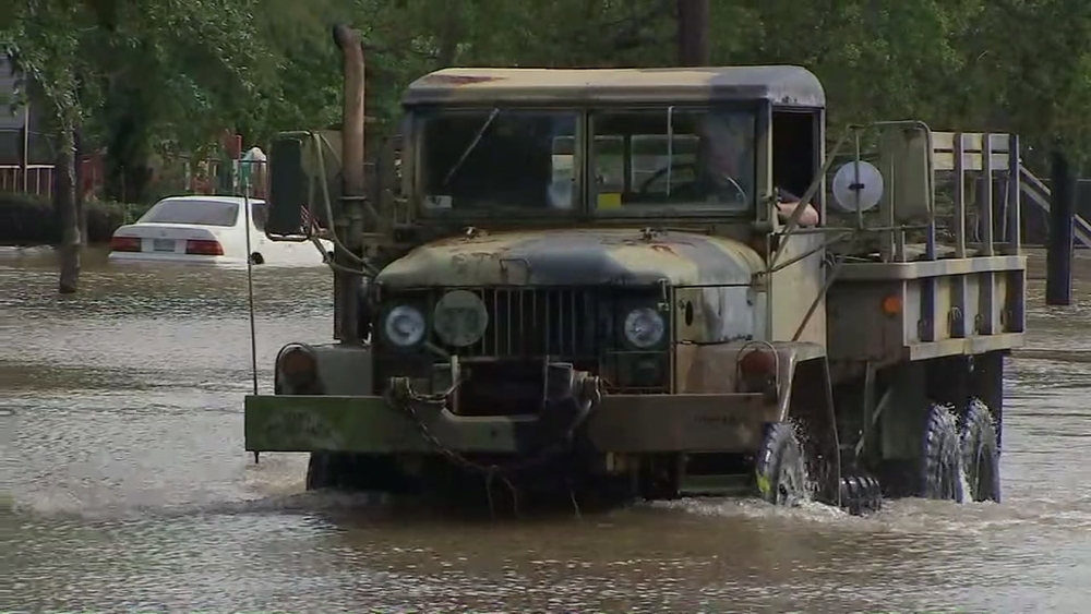 Marines float to the rescue in flooded Friendswood