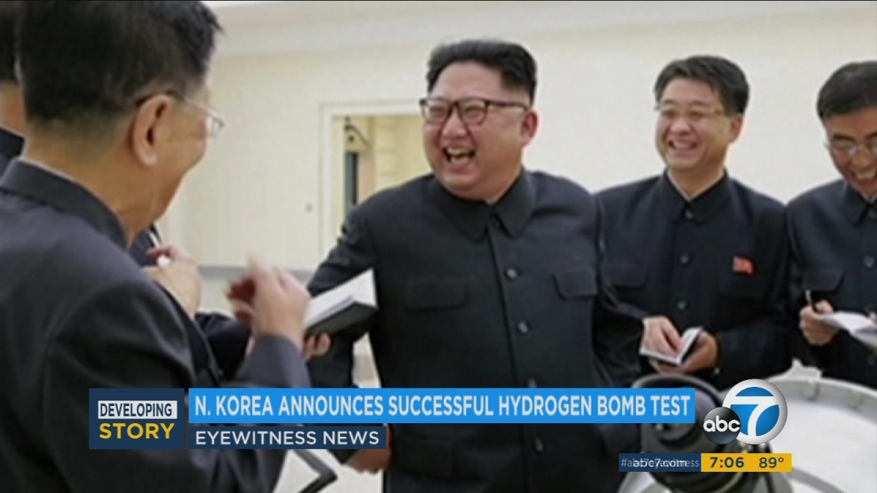 NKorea says 6th nuclear test was H-bomb, most powerful yet